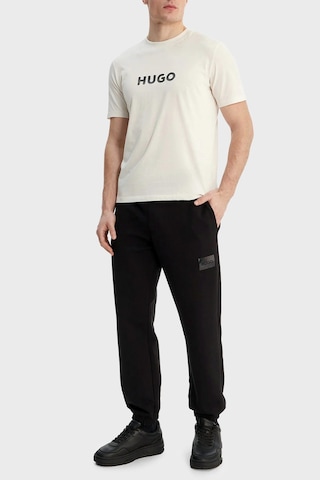 Hugo Erkek T Shirt 50557437 102 Ekru