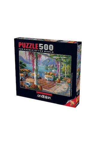 Anatolian 500 Parça Mor Salkımlı Teras Puzzle