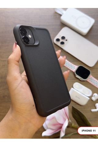 Apple iPhone 11 Uyumlu Kamera Korumalı Darbeye Dayanıklı Renk Atmayan Keep Silikon Kılıf Siyah