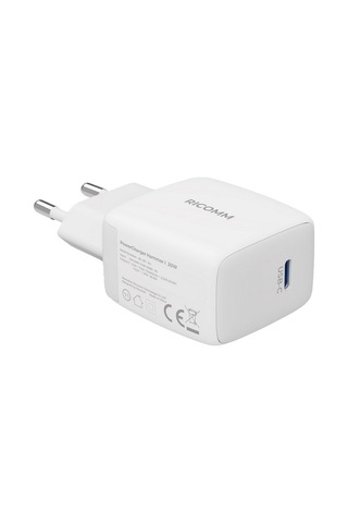 Ricomm 20W GaN USB-C QC4.0 PD Hızlı Şarj Cihazı + 2 M Type-C 60W Şarj Kablosu