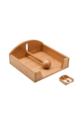 Mien Dayanıklı Bambu Peçetelik 7b15b Ahşap