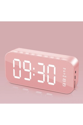 Hfambition Abs Malzeme Akıllı Alarm Saati, Bluetooth Hoparlör, Led Ekran, Yüksek Kaliteli Ses, Masüstü Dekoratif Masaüstü Aleti Diğer