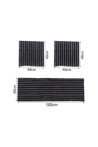 Universal Oto Koltuk Kilim Minder Terletmez Serme 3 Parça