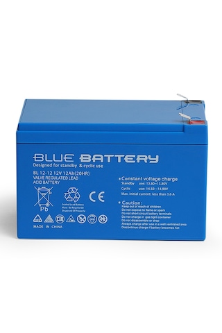 Blue Battery 12v 12ah Bakımsız Kuru Akü 2026 Ocak Üretim