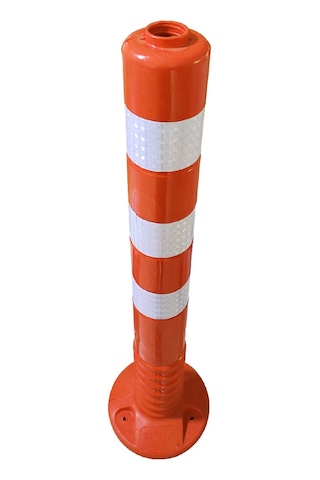 Delinatör Otopark Trafik Delinatörü Yol Şerit Ayırıcı Delinatör 75 Cm İmalatı Sert Plastiktir