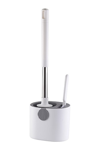 Tuvalet Fırçası Yumuşak Kıllar - Gri