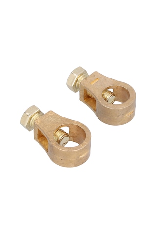 Moveevo Tam Bakır Akü Terminali Klipsi - İyi İletkenlik, Anti-korozif, Hızlı Kurulum, Evrensel Uyumlu Akü Bağlantı Aparatı