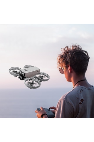Drone Çift Hd Kameralı 90 Ayarlanabilir Engel Sensörlü, Tek Tuş Kalkış / İniş, Uzaktan Kumandalı