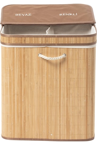 Bambu Sepet Çift Hazne 52x32x60 Cm Renksiz