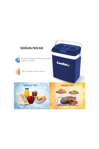 Coolist CLT18 12Volt / 220 Volt AC/DC 18 Litre Sıcak/Soğuk Oto Buzdolabı