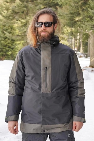 Kışlık Su Geçirmez 3ü 1 Arada Erkek Mont 531 3in1 Fiyort Yukon Siyah-haki