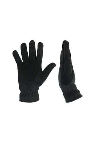 Emybox Kışlık Termal Polar Unisex Soğuk Geçirmez Polar Eldiven Boyunluk Erkek Ve Kadın İçin 2'li Set Siyah
