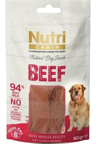 Nutri Canin Sığır Etli Tahılsız Köpek Ödül Maması 80 G