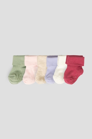 Defne Baby 5+1 Çift Kutulu Kız Newborn Yeni Doğan Ve Bebek Çorabı 0-6 Ay Çok Renkli