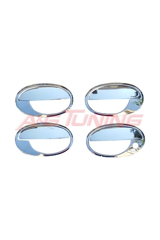 Opel Corsa C Krom Kapı Kolu 2000-2006 4Kapı-8Prç Paslanmaz Çelik N11.1068