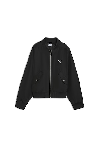 Puma T7 Satin Bomber Jacket Kadın Yetişkin Ceket Siyah