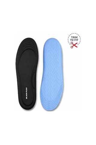 Black Flex Perfect Fit Ark Destekli Erkek Comfort İç Tabanlık 41-46 Numaraya Göre Kolay Kesilebilir-trım To Fit