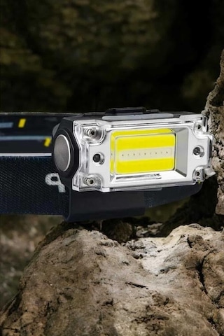 Şarjlı Kafa Feneri Suya Dayanıklı Ayarlanabilir Kamp Feneri Çoklu Renk