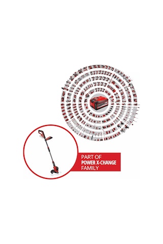 Einhell Akülü Kenar Kesme Makinesi GE-CT 18/25 Li-Solo 3411255, PXC, 25 cm kesme genişliği, 20 plastik bıçak, akü hariç