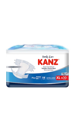 Kanz Yetişkin Hasta Bezi Xlarge / 30 Adet XL Kanz Yetişkin Hasta Bezi Xlarge / 30 Adet XL