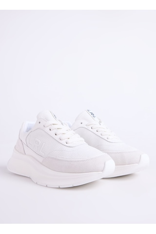 Lauren Ralph Lauren Beyaz Kadın Deri Sneaker 802969384001