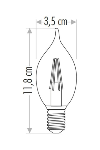 Bay Cata Ct 4062 4w Led Flament Ampul 3200k Günışığı E14 Duy Najmaddin