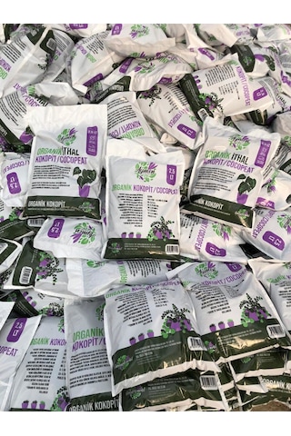 2 Adet 2,5 Litre Hindistan Cevizi Torfu Cocopeat Kokopit Ponza