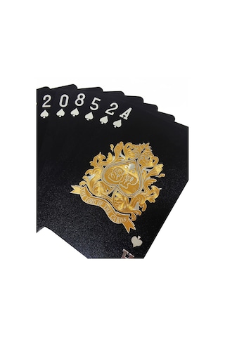 Siyah Dolar İskambil Kağıdı Pvc Su Geçirmez Oyun Kağıdı Cin383sy