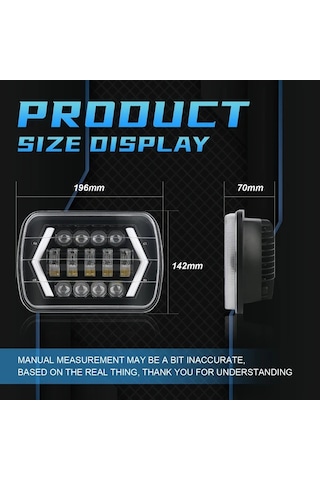 Motion003 Nlpearl 12.7x17.78 Cm 55w Led Far 2 Adet 4x4 Araç Uyumlu 12-24v 3000 Lümen Üstü P