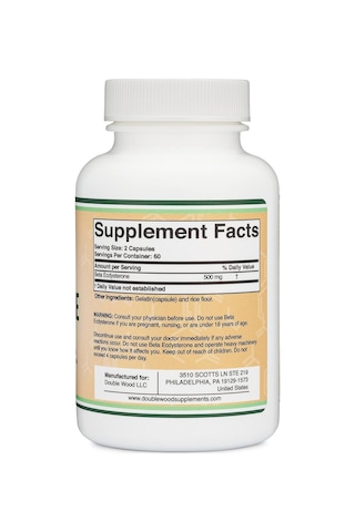 Double Wood Beta Ecdysterone - 120 x 500 Mg Capsules