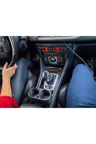 Citroen C5 X7 Bardaklık Orta Konsol İçecek Tutucu Cup Holder Organizer Siyah