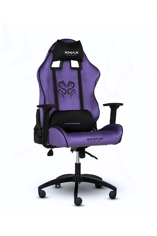 Rio Balerion Terletmez Kadife Kumaş Mor Gaming Oyuncu Koltuğu Mor