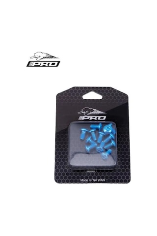 Pro Bisiklet Scooter Fren Disk Vidası Rotor Civatası 6 Vida Mtb Rotor Vidası 12li Paket Mavi Renk