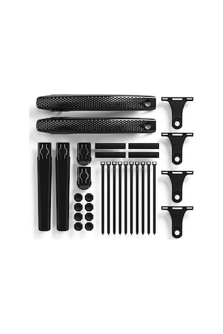 Enlee 2 Adet Ayarlanabilir Bisiklet Çamurluğu Dağ Bisikleti Siyah