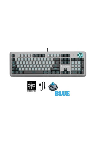 Astra Blue Mavi Switch Çift Renk Ayarlanabilir Gaming Mekanik Oyuncu Klavyesi Türkçe Q