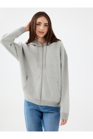 Kadın Sweat Lf2041117 Gray Melange