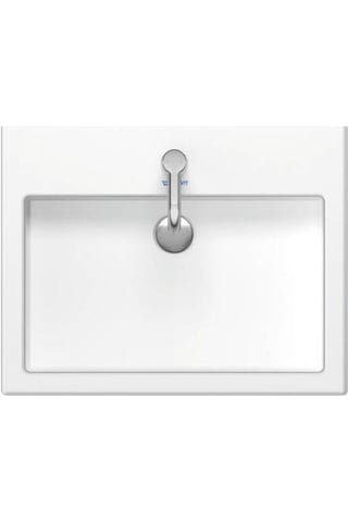 Duravit - Vero Batarya Banklı Beyaz Lavabo 60 Cm - 0454600027- Beyaz