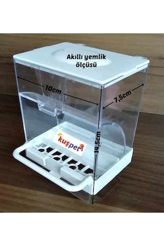 Kanarya Muhabbet Kuşu Akıllı Yemlik Kuş Yemliği