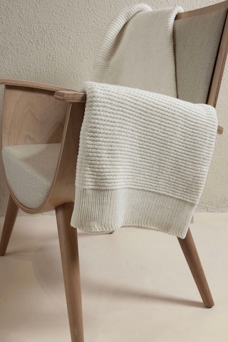 Miel Krem Tek Kişilik Kenarı Ponponlu Battaniye 160 X 220 37101 Krem