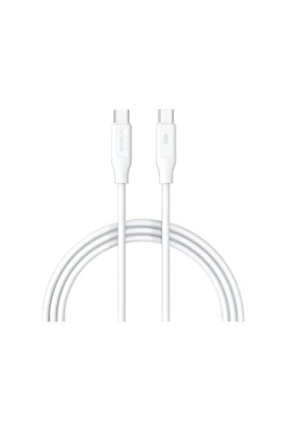 Pd25tk Type-c To Type-c Pd 25w Hızlı Data/şarj Kablosu 1 Metre Beyaz