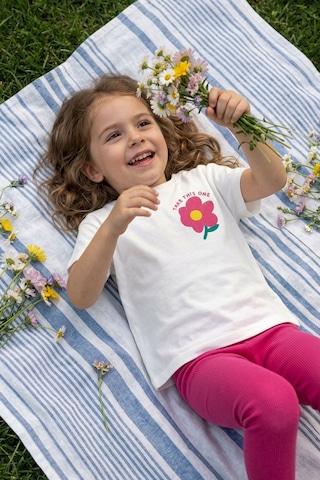 Zuzunga Cute Flower Baskılı Kız Çocuk Takımı Pembe Taytlı Fuşya