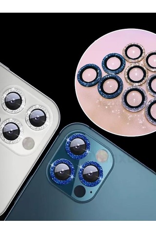 BİNANO Apple Uyumlu iPhone 11 PRO DIAMOND KARIŞIK PEMBE CAMERA KORUYUCU