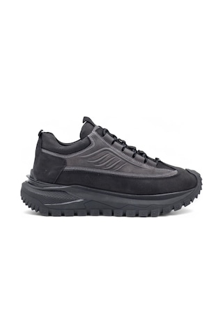 Voyager M434 Hakiki Deri Erkek Sneaker Ayakkabı Siyah