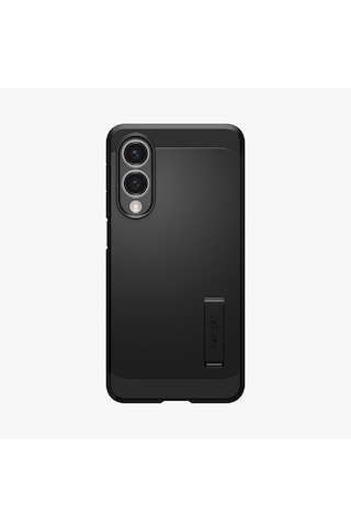 Spigen Samsung Galaxy S25 Edge İle Uyumlu Kılıf Tough Armor Aı Magfit Özellikli Kickstand Black Siyah