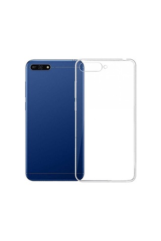 Huawei Y6 2018 Kılıf Zore Süper Silikon Kapak Renksiz
