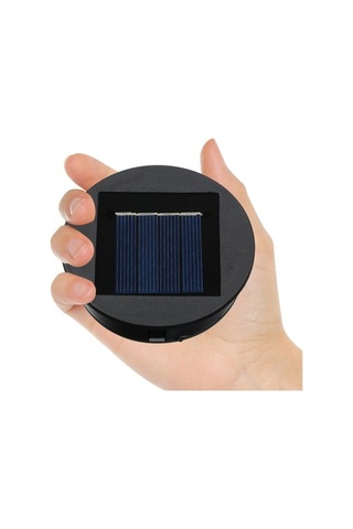 Besthome1 2 Adet 80mm Solar Fener Batarya Kutusu, Ip44 Su Geçirmez, 600mah Pil, Beyaz Led, Kristal Güneş Paneli