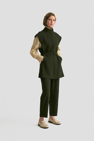 Armine Apoletli Yelekli Takım 25k6127 Haki Haki