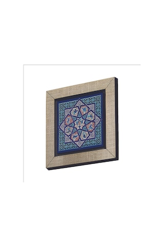Anadolu Selçuklu Çini Motifi Baskılı Mdf Magnet 7x7 30