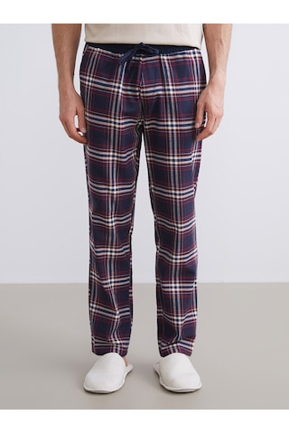 LC Waikiki Lc Waıkıkı Lacivert Kalın Ekose Erkek Pijama Alt