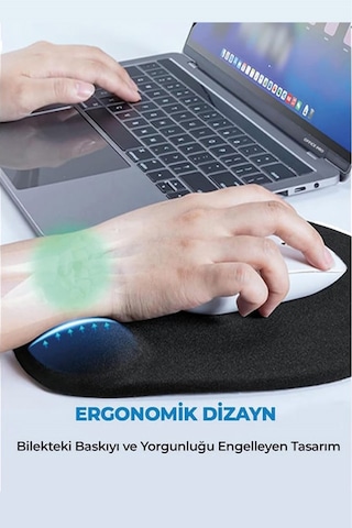 Damla, Bilek Destekli, Konforlu Mousepad, Baskılı Karikatür Desenli Mousepad Laptop